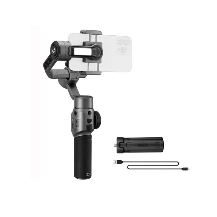Zhiyun Smooth 5S Phone Gimbal, 3-Axis Smartphone Stabilizer - Gray