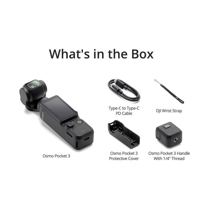 DJI Osmo Pocket 3, 1-inch Vlogging Camera 4K/120fps with Face/Object Tracking & 2-inch Rotatable Touchscreen - Image 3