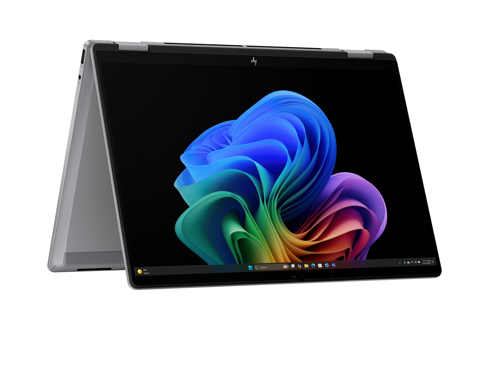 HP OmniBook X Flip 14" 2K Touch Display AMD Ryzen Ai 7 350 24GB 1TB - Meteor Silver - Image 3