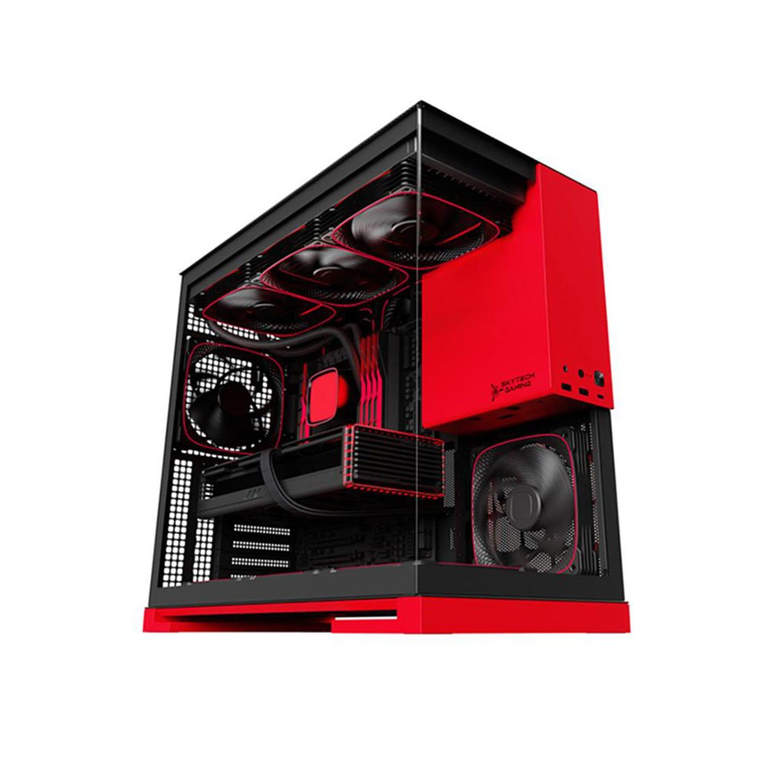 Skytech Viper Gaming Desktop, AMD Ryzen 7 5700 32GB 2TB RTX 5060 - Red