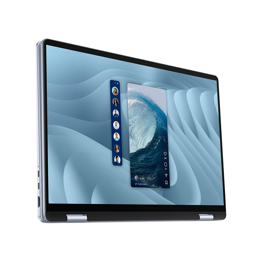 Dell 16 Plus LDB06250 Laptop 16-inch 2-in-1 FHD+ Touch Display, Intel Core Ultra 7 256V 16GB 1TB SSD - Ice Blue - Image 3